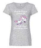 Angry Unicorn T-Shirt Ladies Fit