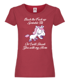 Angry Unicorn T-Shirt Ladies Fit