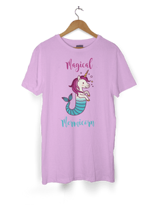 Girls Magical Mermicorn T-Shirt with Glitter Print
