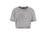 Phoenix Active Cropped Acid Wash T-Shirt