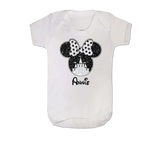 Minnie Castle Personalised Baby Vest