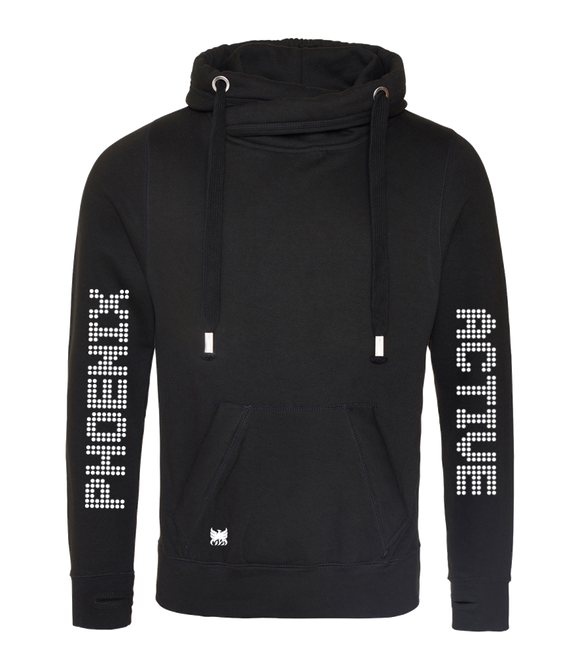 Phoenix Active - Oversized Cross-Neck Hoodie