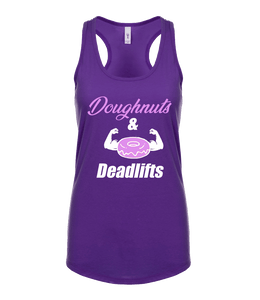 Phoenix Active - Ladies "Doughnuts & Deadlifts" Racer Back Vest