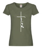 Ladies Faith T-Shirt with Crucifix Motif